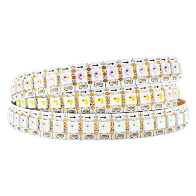 Image de BTF LIGHTING RGBW RGBWW Warm White SK6812 (Similar WS2812B) 3.3ft 1m 144leds/pixels/m Individually Addressable Flexible 4 Color in 1 LED Dream Strip Non waterproof DC5V