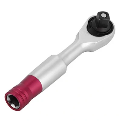 Image de Qiilu clé à cliquet, mini 1/4 pouce cliquet ensemble outil de réparation pour véhicule vélo douille kit outil(85MM)