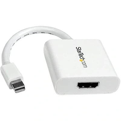 Image de StarTech.com Adaptateur Mini DisplayPort vers HDMI Convertisseur Vidéo mDP à 1080p DP ou TB 1/2 Mac/PC Moniteur/Affichage Câble Passif 1.2 Blanc (MDP2HDW)
