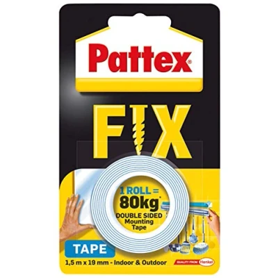 Image de Pattex FIX Ruban adhésif double face 1,5 m x 19 mm