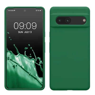 Image de kwmobile Housse Compatible avec Google Pixel 7 Coque de téléphone Protection Souple en TPU Silicone Vert Vif