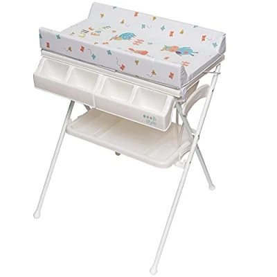 Image de ib style® KOA table à langer commode mobile Pliable4 designs MY LITTLE FARM COLOR