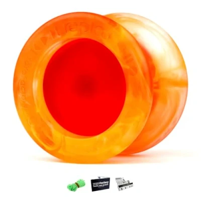 Image de YoyoFactory Replay Pro Modèle du Champion Monde Orange (Roulement à Billes Rapide en Métal, Avancé unresponsive Yoyo, Ficelle Et Instructions Incluses)