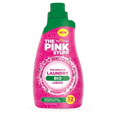 Image de Stardrops Pink Stuff Laundry Bio Liquid Lot de 8 flacons 32 lavages 960 ml