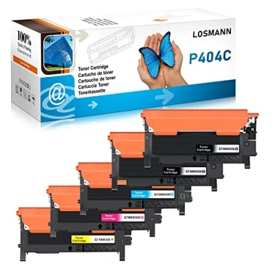 Image de LOSMANN Toner Compatible pour Samsung P404 CLT P404C 404S K404S C404S M404S Y404S Xpress SL C430W C480FW C480W C480 C430 C480FN C433 (5 Pack)
