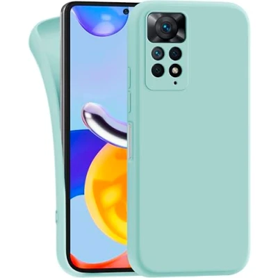 Image de MyGadget Coque pour Xiaomi Redmi Note 11 Pro 5G Case TPU Souple &amp; Soft Cover Protection Extra Fine Légère Étui Coloré Anti Choc et Rayures Vert Menthe