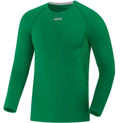 Image de JAKO Compression Manches Longues 2.0, Mixte, Vert Sportif, XS