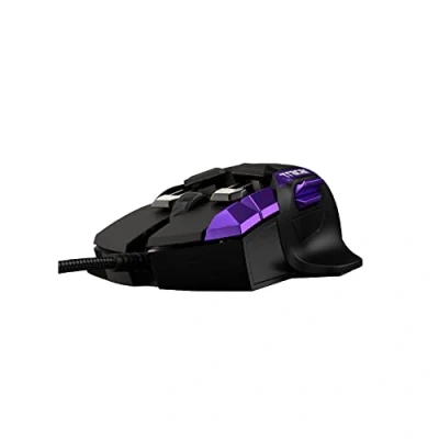 Image de Swiftpoint Tracer Wired Gaming Mouse: 13 Programmable Buttons, 2 Pressure Sensors, Side 12000 DPI, Mechanical Switches, Onboard Memory, 16 Game Profiles, RGB, Purple/Black for PC &amp; Mac Gamers