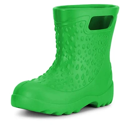 Image de Ladeheid EVA Bottes de Pluie en Caoutchouc Enfant Fille Garçon LADW006 (Vert 1711, 30/31 EU)