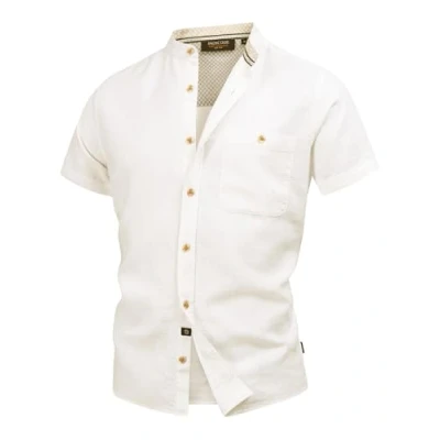 Image de Indicode Jeans HEMD Kurzarm Inhelmer Chemise, Homme, Taille: XL, Offwhite