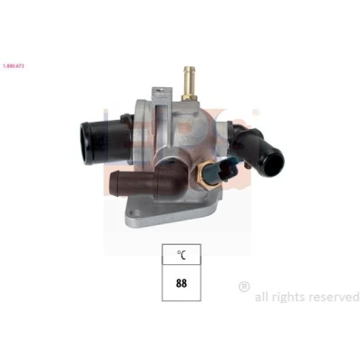 Image de EPS 1.880.673 Thermostat d&#039;eau 88 Made in Italy OE Equivalent avec joint d&#039;étanchéite OPEL: Corsa D 3/5 portes, Astra H GTC