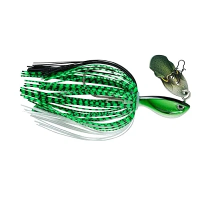 Image de Rapala Leurre de Pêche Rap V Pike Bladed Jig Construction sans Plomb (Bismuth) Eau Douce Coulant Profondeur Nage Variable Taille 10cm / 17g Fabriqué en Estonie Baby Bass