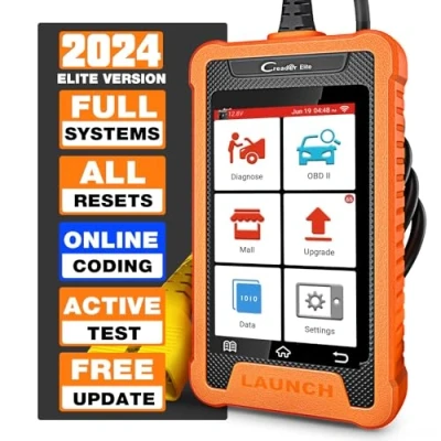 Image de LAUNCH X431 Creader Elite Valise Diagnostic Auto pour VW Audi Skoda Seat Bentley Lambo,Système Complet Diagnostic,50+ réinitialisation,Codage ECU,contrôle bidirectionnel