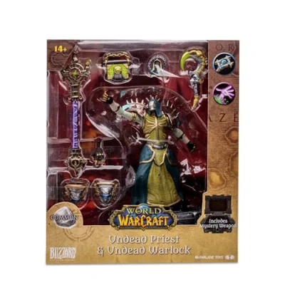 Image de Bizak McFarlane World of Warcraft Collection Sculpture Undead Priest et Warlock Figurine du Jeu vidéo 15 cm avec Accessoires Arme Jouet secrète, pour collectionneurs, 14 Ans, (64386674)