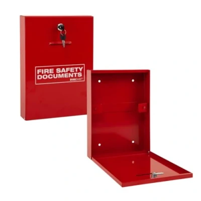 Image de Firechief DHS1 Porte documents avec serrure à clé Rouge