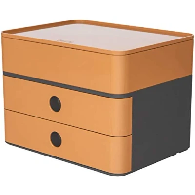 Image de HAN 1100 83 SMART BOX PLUS ALLISON boîte à tiroirs design avec 2 et ustensiles caramel brown