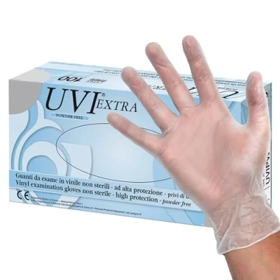 Image de DOC Gants en vinyle sans talc, non stériles, latex, L, paquet de 100, 25692