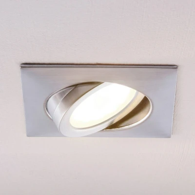 Image de Lindby Spot encastré LED Andrej, angulaire, chromé
