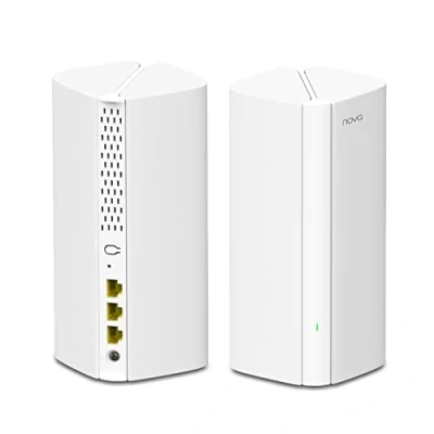 Image de Tenda WiFi 6 Mesh AX3000 Nova MX12(Paquet de 2) Système pour Toute la Maison Couverture 4 à pièces recommandée Installation Facile Remplacement Répéteur Routeur