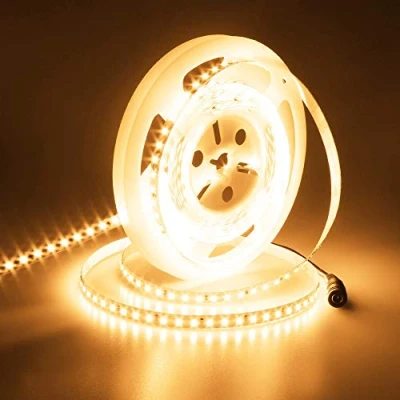 Image de JOYLIT 24V Ruban LED 5M 126LEDs/M 3000K Blanc Chaud 10000LM IP20 Intérieur, CE UL ProLED CRI 92+ 2835 SMD 18W/M Super Lumineux Éclairage d&#039;Armoire Pour Maison, Commercial (Nécessite Aliment 90W)