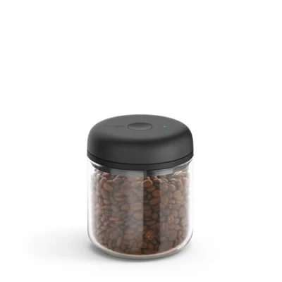Image de Fellow Atmos Boîte électrique sous vide et récipient de rangement Récipients hermétiques pour café aliments Conteneurs à (verre transparent, 0,7 litre)