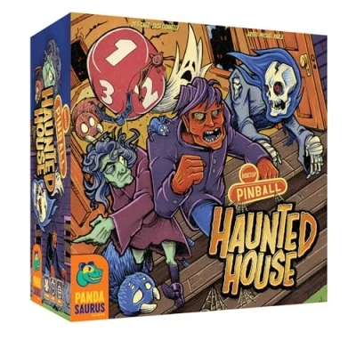 Image de Pandasaurus Games, Boxtop Pinball: Haunted House, Family Game in English for 1 to 4 Players Ages 8+