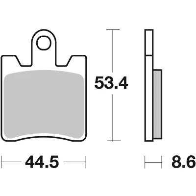Image de TRW Sinter Maxi Scooter MCB706SRM Jeu de plaquettes frein