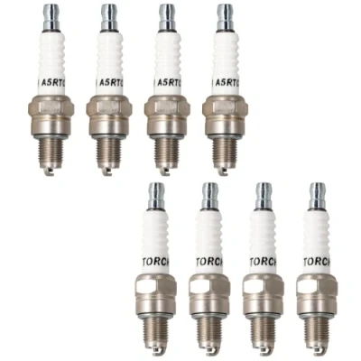 Image de TORCH 8pcs A5RTC Bougie d&#039;allumage Remplacer pour NGK CR5HSB Bougie, FITS EU2000I,EU2200 Series GENERATORSI, Cham pion 808/Z9Y/P Z9HC, Denso U16FSR UB, Honda GX31 GX100 GXH50, OEM