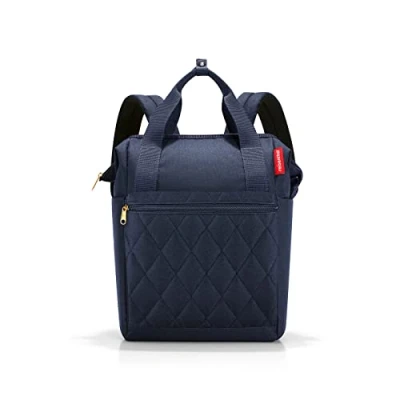 Image de reisenthel Allrounder R Rhombus Midnight Gold Sac à Dos et de Transport en Un avec Languette pour Chariot Voyage, Gold, 31 x 39 17, Moderne
