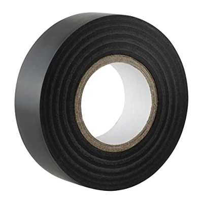Image de Gocableties Ruban adhésif isolant électrique noir 19 mm x 20 m résistant, autocollant protèger, regrouper, réparer des câbles 1 rouleau
