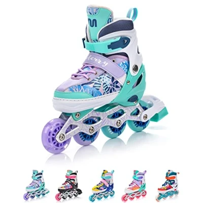 Image de meteor® Rollers En ligne 4 1 pour enfant carbone Réglable Chaussures Big Wheels