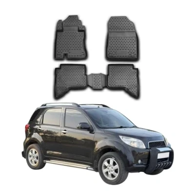Image de OMAC Tapis de Sol pour Daihatsu Terios 2006 2017 sur Mesure en Caoutchouc Noir