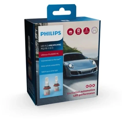 Image de Philips Ultinon Pro9200 LED ampoule de phare automobile (H8/H11/H16), 5.800K, set 2