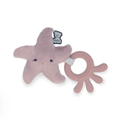 Image de Kaloo Anneau de Dentition Bébé en Silicone Forme d&#039;Etoile Mer Jouet Violet 19x11cm Dès la naissance K211003