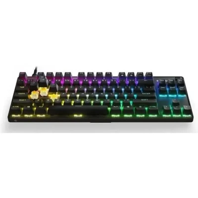 Image de SteelSeries Apex 9 TKL Clavier de jeu mécanique Switchs optiques Actionnement en 2 points Format Compact sans clé amovibles Disposition français (AZERTY)