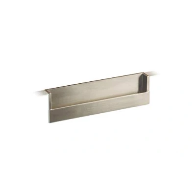 Image de Gedotec Poignée de meuble à encastrer en coquillage pour placards cuisine Plat encastrée Aspect acier inoxydable coquille meubles