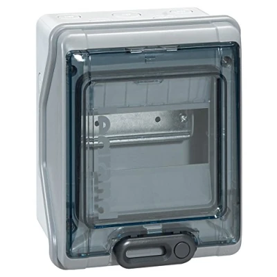 Image de Legrand 001906 Coffret Étanche Plexo avec Embouts à Perforation Directe Prémontés IP65 IK09, 6 Modules, Gris