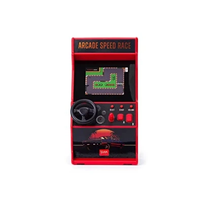 Image de Legami Mini Jeu vidéo Arcade Speed Race, Comprend 30 Jeux, Langue Anglaise, avec lumières et Sons, 3 Piles AA Non incluses, 8,5 x 26 cm, écran 2,4 Pouces, RAC0001