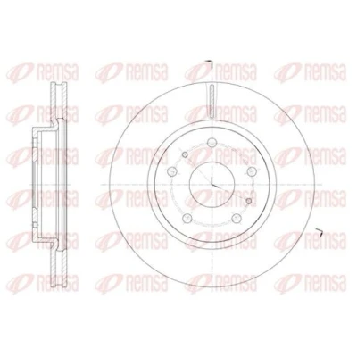 Image de REMSA 61423.10 Disque de frein Essieu avant 279,8, 279,8 22 5 ventilé SUZUKI: SX4 I portes, Berline