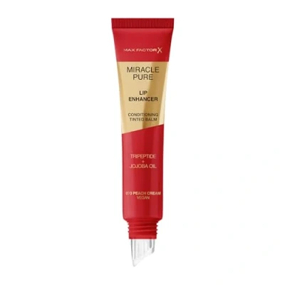 Image de Max Factor Miracle Pure Lip Enhancer Baume à lèvres hydratant l&#039;huile de jojoba No.070 Peach Cream, 12 ml