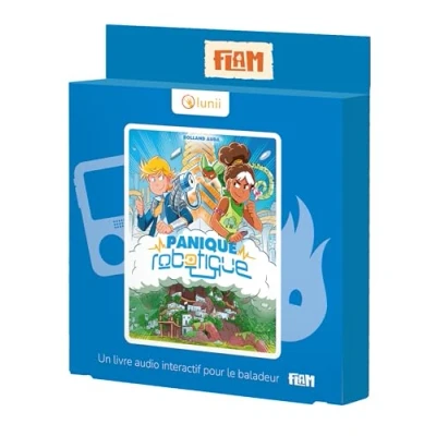 Image de Lunii Coffret Panique Robotique Livre Audio interactif dès 9 Ans, à écouter sur FLAM