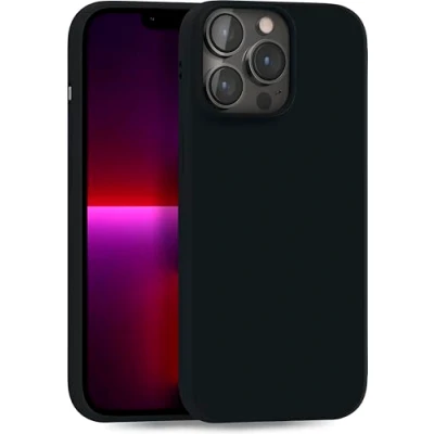Image de MyGadget Coque pour iPhone 13 Pro Case TPU Souple &amp; Soft Cover Protection Extra Fine Légère Étui Coloré Anti Choc et Rayures Noir