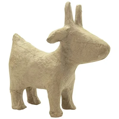 Image de Décopatch AP180C Un support en papier brun pulpé 11,5x7x10 cm, Chêvre