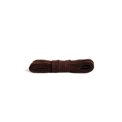 Image de Kaps lacets plats, durables 100% coton de haute qualité, fabriqués en Europe, 1 paire, plusieurs couleurs et longueurs (120 cm 6 à 8 paires d&#039;oeillets / 79 marron foncé)