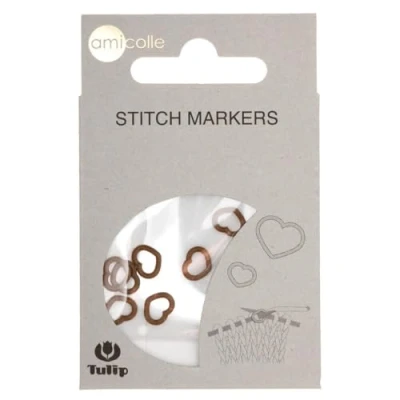 Image de Tulip Stitch Markers, Brown, S