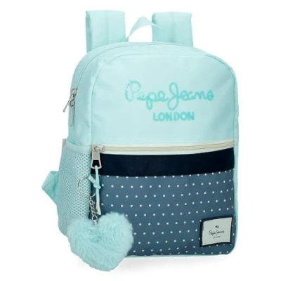 Image de Pepe Jeans Dalma Sac à Dos décontracté Bleu 24 x 28 10 cm Polyester by Joumma Bags, Bleu, 25x32x12 cms,