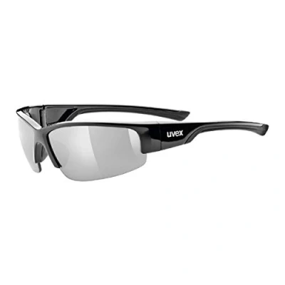 Image de uvex Sportstyle 215 Lunettes de Sport pour Hommes et Femmes Effet Miroir Confort Maintien Parfait Sans Points Pression Grey Matt/Ltm, Silver One Size