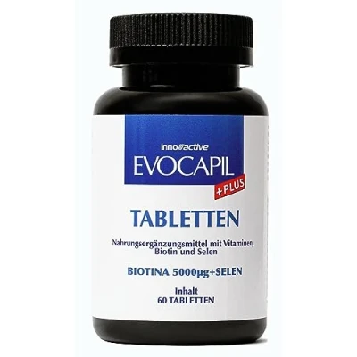 Image de Evocapil Plus comprimés pour la perte de cheveux et après greffe avec biotine sélénium (2)