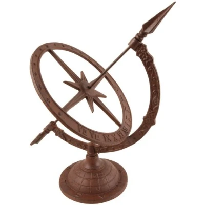 Image de Esschert Design TH38 Suisse de Table avec Support en Fonte, Finition raffinée, revêtement Marron rougeâtre, Terre Cuite