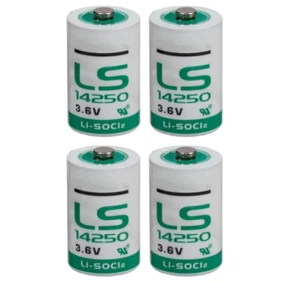 Image de BenjiPower 4 Piles LS14250 1/2 AA 3,6 V Li SOCL2 Lithium